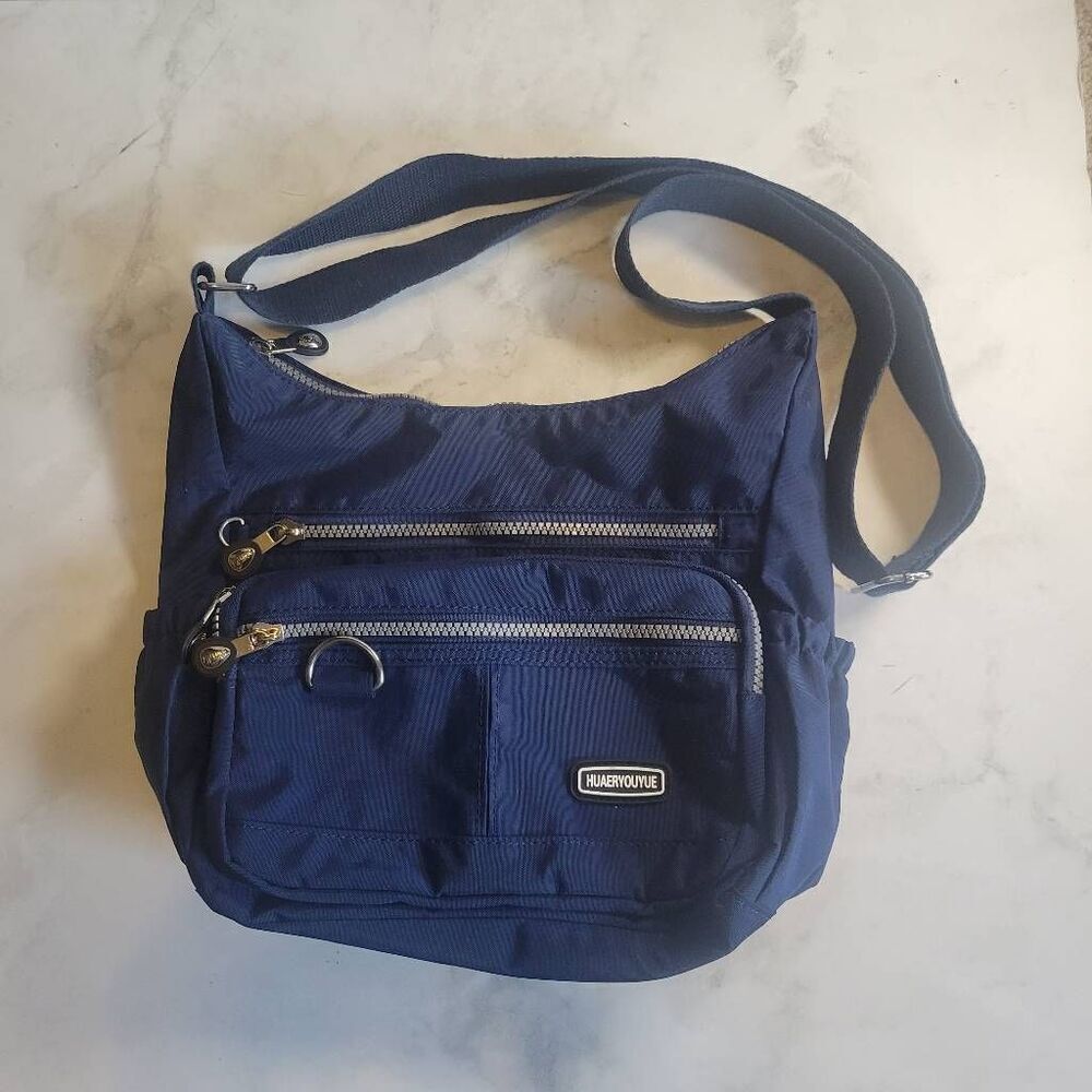 Mintegra HUAERYOUYUE BLUE Nylon Waterproof Crossbody Purse/Bag Lightweight